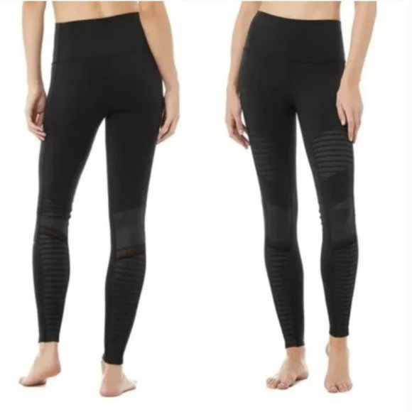 ALO Yoga Pants - Alo Yoga High Waist Moto Legging Black XS